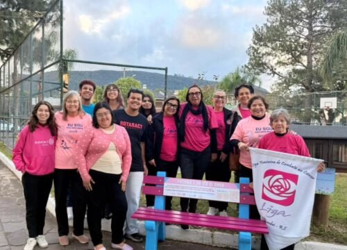 PRAÇA DAS CARRETAS GANHA BANCO ALUSIVO À CAMPANHA DE COMBATE AO CÂNCER DE MAMA 4 709647202 26686061361065572 7102592042831560859 n