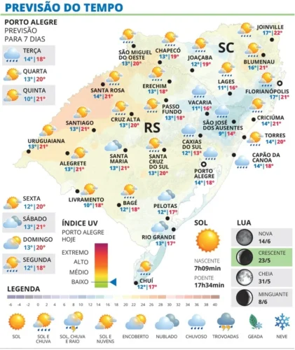 Terça-feira será de instabilidade e risco de granizo no RS 1 WhatsApp Image 2026 05 25 at 19 12 39