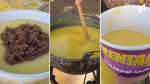 'Polentaço': Cidade de 3 mil habitantes prepara 1,5 tonelada de polenta para festa comunitária na Serra 1 g1 2026 05 15t205726.129