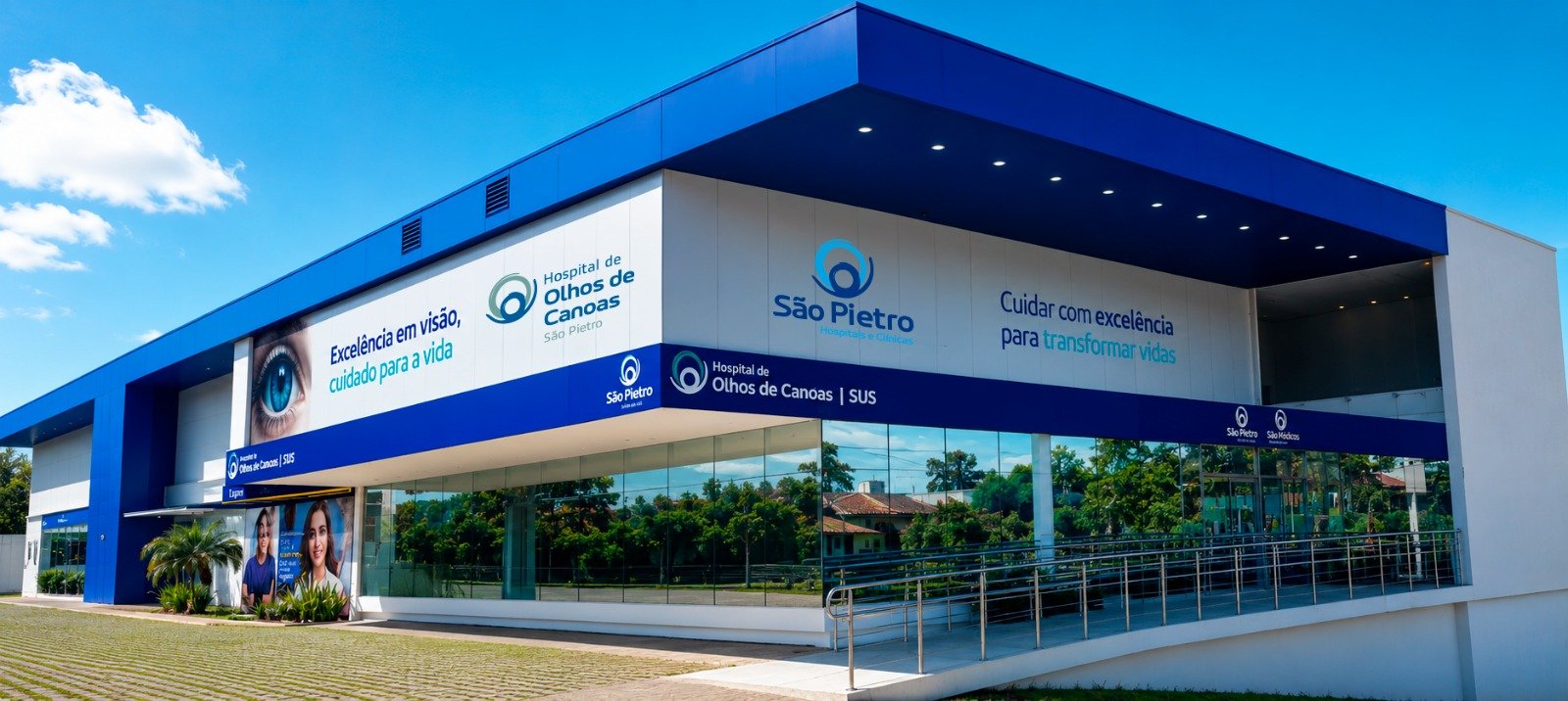 Grupo São Pietro inaugura Hospital de Olhos de Canoas para ampliar Atendimento Oftalmológico pelo SUS 1 Unidade tem capacidade para quase 3 mil consultas, 10,4 mil exames e 440 cirurgias por mês, fortalecendo Canoas em saúde ocular.
