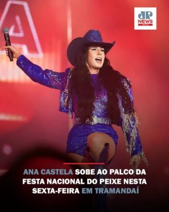 Ana Castela sobe ao Palco da Festa Nacional do Peixe nesta Sexta-feira em Tramandaí 2 A cantora Ana Castela é a grande atração da noite desta sexta-feira (17) na 34ª Festa Nacional do Peixe, em Tramandaí.