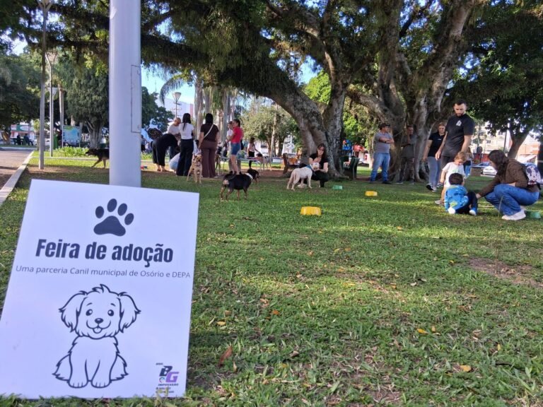 FEIRA DE ADOÇÃO RESPONSÁVEL REGISTRA A ADOÇÃO DE DOIS CÃES EM OSÓRIO 7 No último sábado (18/07), durante a manhã, ocorreu mais uma edição da Feira de Adoção Responsável de Cães, na praça Nossa Senhora da Conceição, no centro de Osório.
