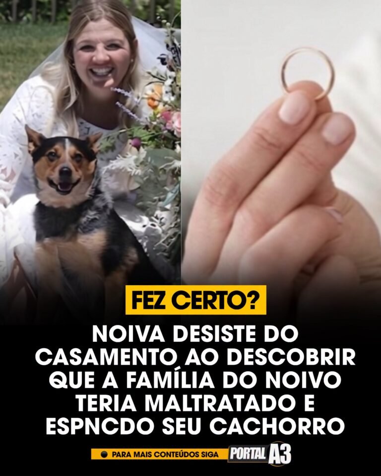 CERTÍSSIMA! Noiva cancela casamento após descobrir que família do noivo maltratou seu cachorro 5 Uma mulher decidiu cancelar o casamento poucos dias antes da cerimônia ao descobrir que seu cachorro de estimação havia sido maltratado pela família do noivo.