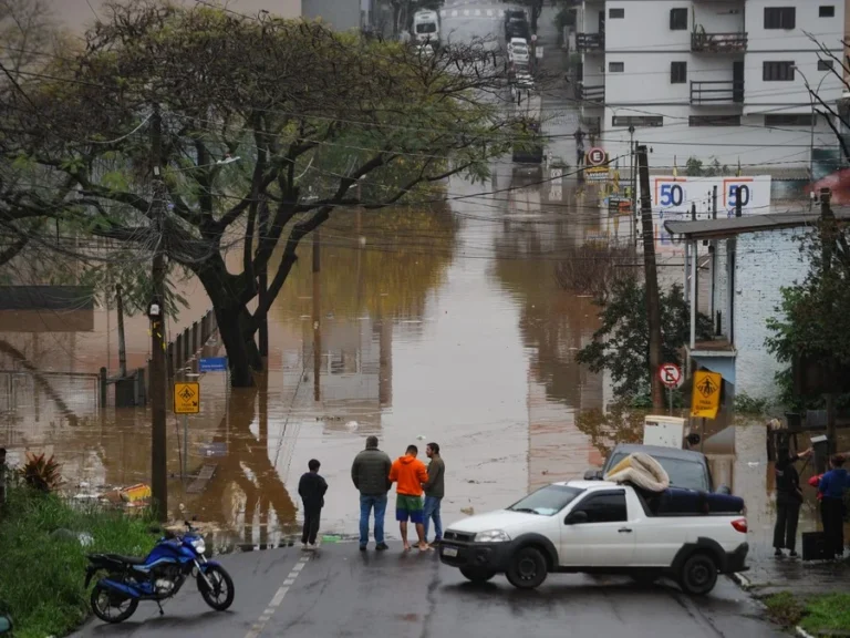 Mesmo com a possibilidade de uma nova cheia, a projeção indica que o nível do rio. Taquari ficará abaixo ao pico registrado na semana passada Foto : Camila Cunha
