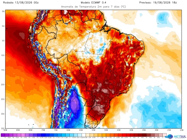 Massa de ar extremamente quente trará calor excessivo em vários estados e afetará todas as regiões do país.