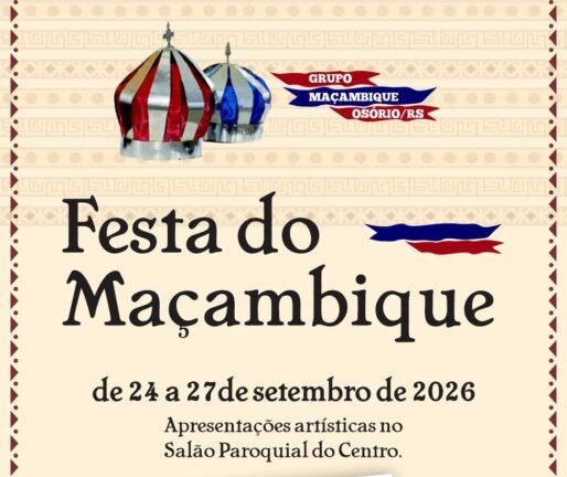 Festa em Louvor a Nossa Senhora do Rosário e Festa Maçambique iniciam nesta Quinta em Osório