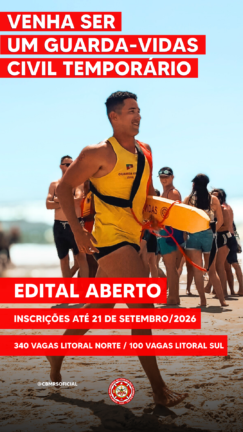 Abertas as inscrições para Guarda-Vidas Civis Temporários