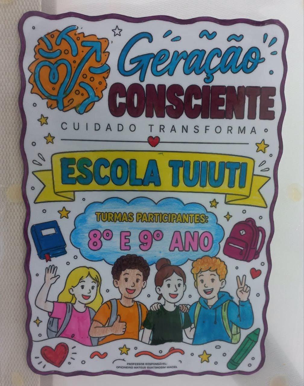 No município de Osório, educação e saúde participam do “Programa Geração Consciente: o Cuidado Transforma”.