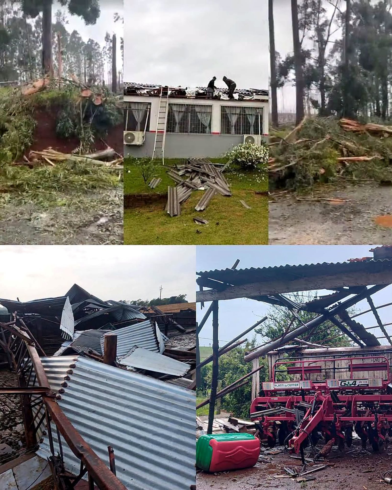 O Simepar confirmou dois tornados no Paraná entre o fim da tarde de quarta-feira (9) e a madrugada desta quinta-feira (10).