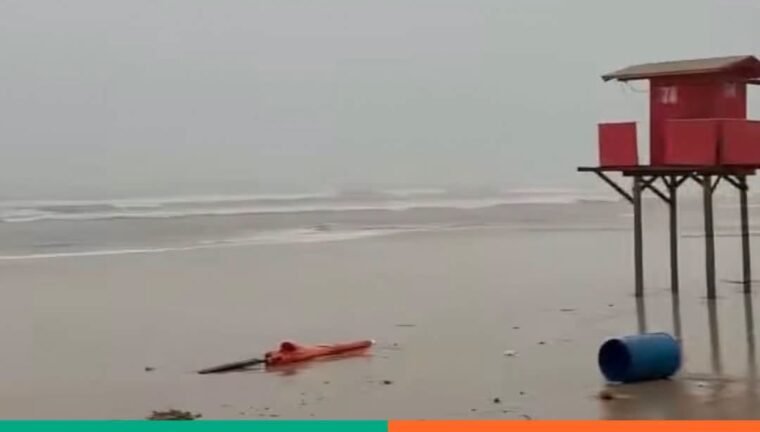 Marinha emite Alerta de Ressaca com Ondas de até 3 metros no Litoral Norte