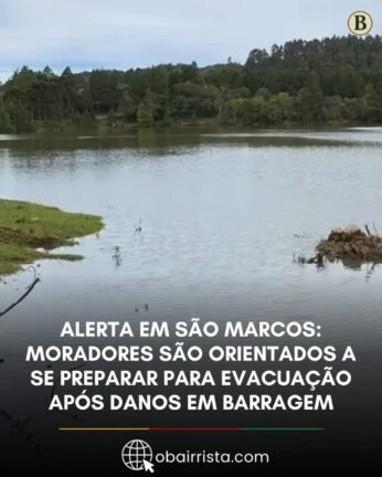 Moradores São orientados a se preparar para evacuação após danos da barragem Arroio São Luiz, em São Marcos