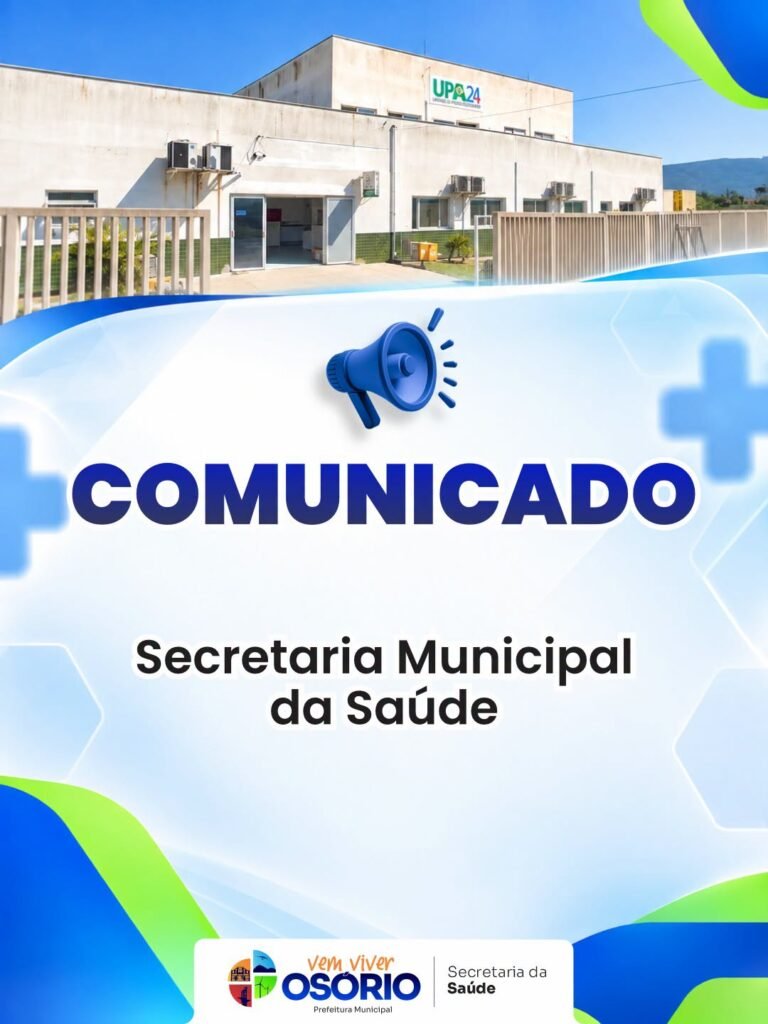 UPA DE OSÓRIO OPERA EM CAPACIDADE MÁXIMA E AGUARDA A TRANSFERÊNCIA DE PACIENTES 12 A situação já foi reportada pela secretaria municipal de Saúde à 18ª Coordenadoria Regional de Saúde e à secretaria de Saúde do Estado para que apresentem, em regulação, alternativas de internações.