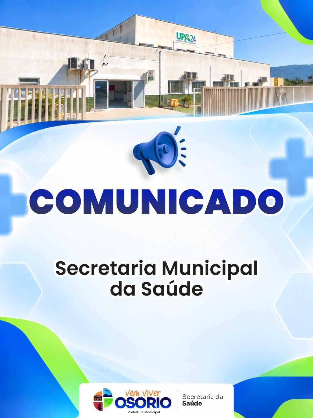UPA DE OSÓRIO OPERA EM CAPACIDADE MÁXIMA E AGUARDA A TRANSFERÊNCIA DE PACIENTES 1 A situação já foi reportada pela secretaria municipal de Saúde à 18ª Coordenadoria Regional de Saúde e à secretaria de Saúde do Estado para que apresentem, em regulação, alternativas de internações.