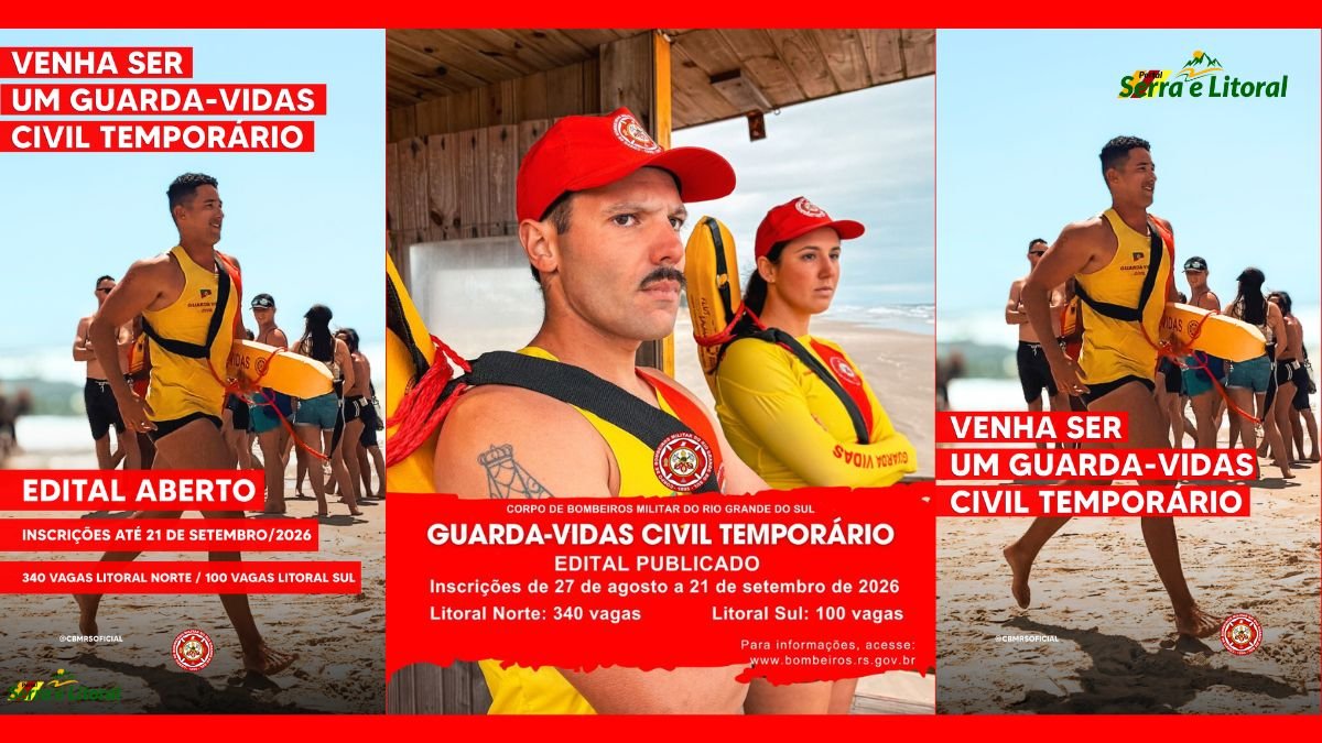 Abertas as inscrições para Guarda-Vidas Civis Temporários