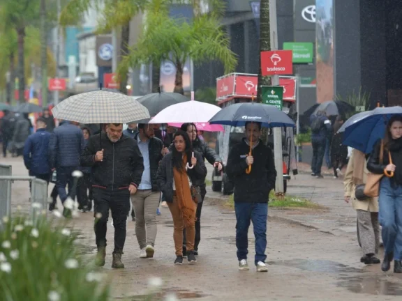 Chuva e vento forte marcam a Sexta-feira no RS
