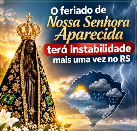 Chuva e garoa marcam o feriado desta Segunda-feira no RS
