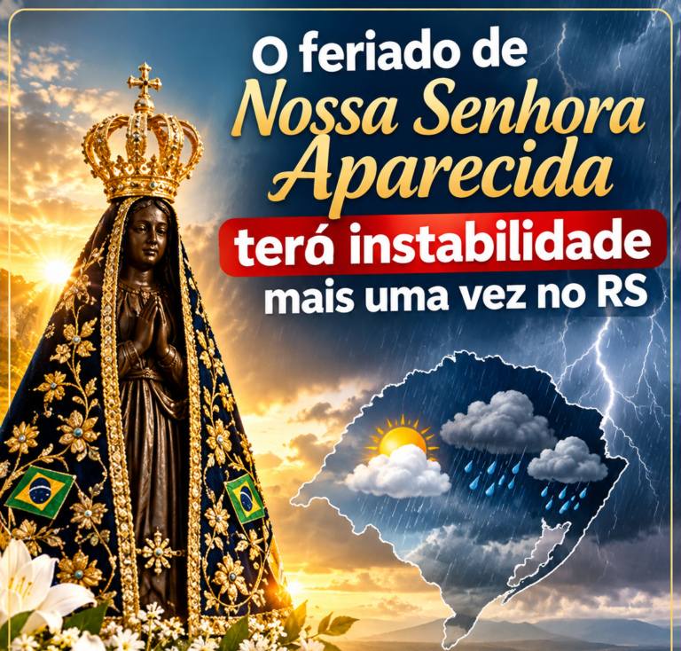 Chuva e garoa marcam o feriado desta Segunda-feira no RS 10 Metade Norte concentra a maior instabilidade, e várias cidades não devem passar de 20ºC à tarde.