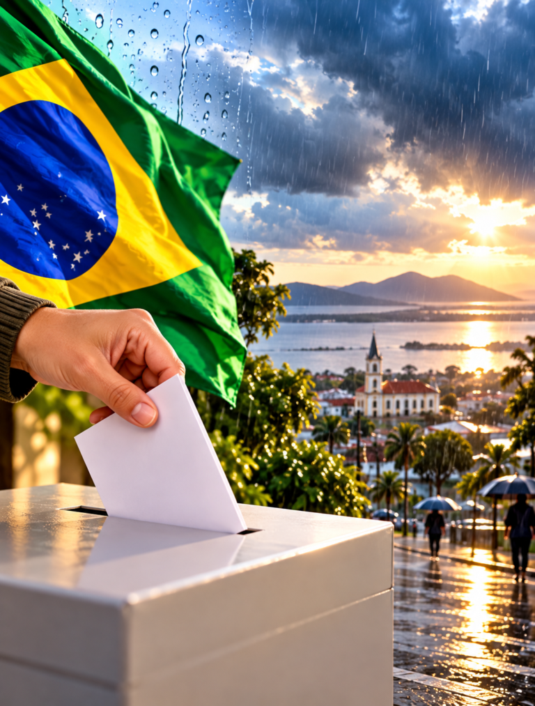 O dia começa ainda com chuva em vários pontos, especialmente na Metade Leste do mapa gaúcho, mas depois o tempo melhora no decorrer do dia.