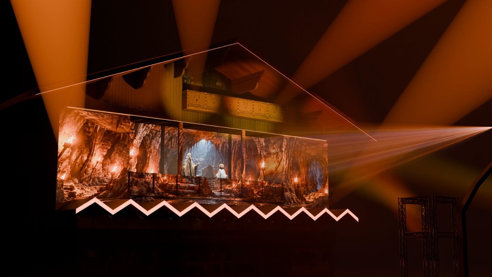 Palácio dos Festivais vira palco do espetáculo “O Despertar das Luzes”, o novo Acendimento do Natal Luz 1 Intitulado “O Despertar das Luzes”, o espetáculo estreia nesta 41ª edição do evento e será apresentado diariamente, às 20h.