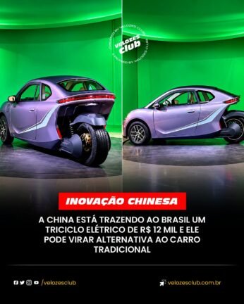 A China está trazendo ao Brasil um Triciclo Elétrico de R$ 12 Mil e ele pode virar alternativa ao Carro Tradicional