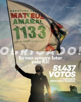 Matteus Amaral encerra disputa eleitoral com 51 mil votos e fica como Suplente no RS 6 836663152 18625389016059744 2138500064930350680 n
