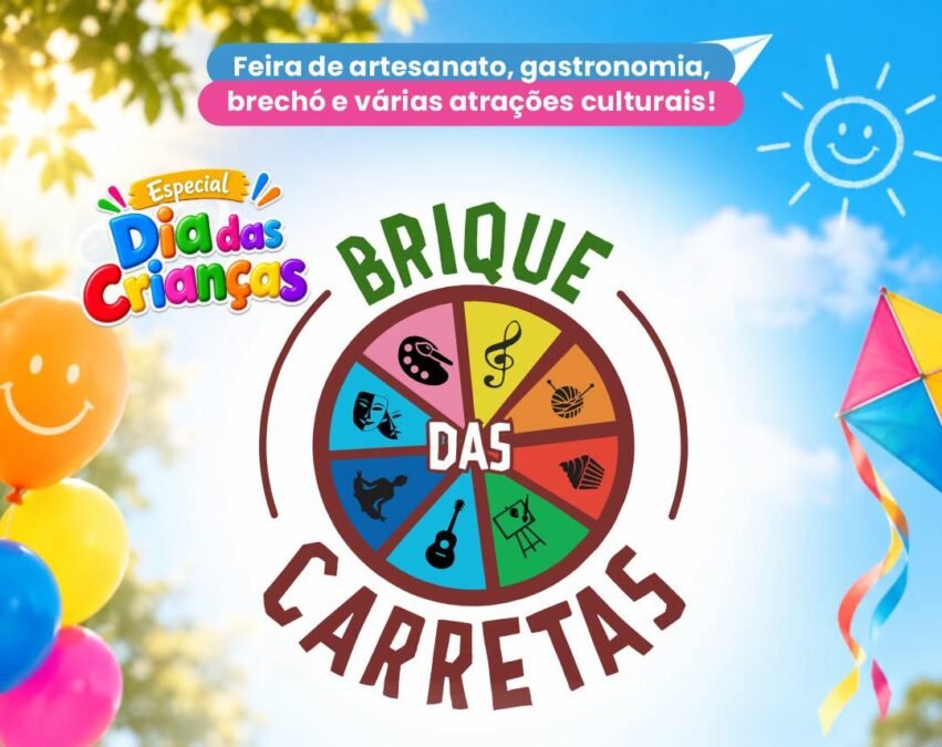 Brique das Carretas terá Show de Mágica e Show Musical, além de Artesanato, Gastronomia e Brechó