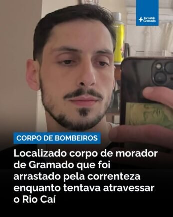 Foi encontrado o corpo de William Bogorni Strossi, de 28 anos, que estava desaparecido desde o sábado, dia 3
