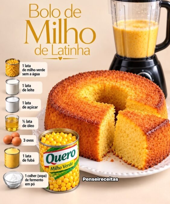 Bolo de Milho de Latinha