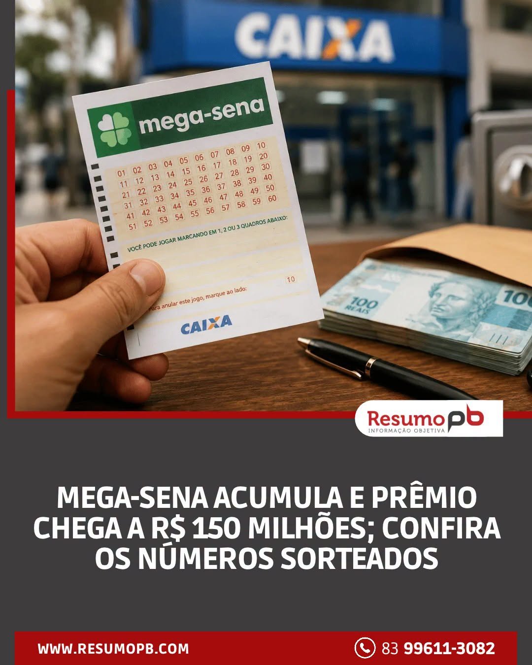 O resultado foi definido no concurso 3.069, realizado neste domingo (11), em São Paulo.