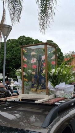 30ª Motoprocissão reúne Fiéis na frente da Catedral em Osório
