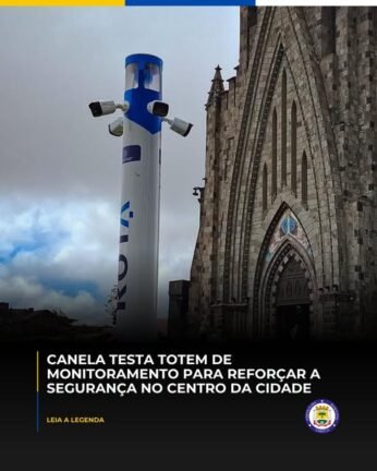 A Prefeitura de Canela iniciou um período de testes com quatro câmeras de monitoramento instaladas em frente à Catedral de Pedra, em parceria com a empresa Rota Smart.
