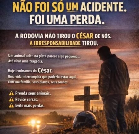 Filha de motociclista morto após colisão com cavalo na Estrada do Palmital desabafa após presenciar animais na via