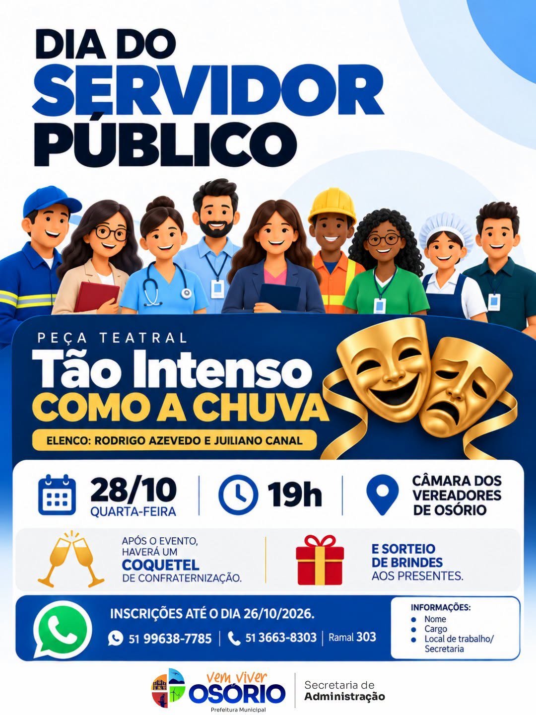Prefeitura de Osório Promove Espetáculo Teatral em Homenagem ao Dia do Servidor Público 1 869709977 18384396730228534 385542591381273210 n