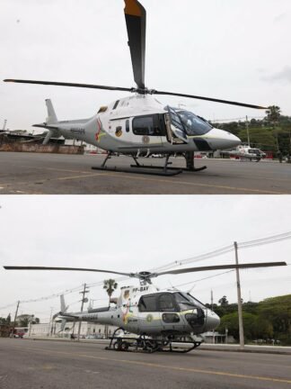 A Brigada Militar recebeu hoje dois novos helicópteros, um H125 Esquilo B3E e um AW119 Koala KX