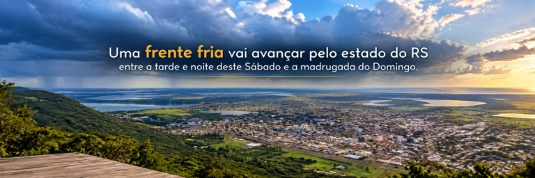 Uma frente fria vai avançar pelo estado do RS entre a tarde e noite deste Sábado e a madrugada do Domingo 10 Alerta de risco de tempo severo no RS e mais quatro Estados, com o avanço de frente fria pelo Centro-Sul do Brasil.