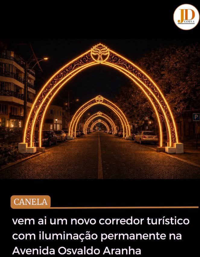 Canela vai ganhar um novo Corredor Turístico luminado! 1 canela vai ganhar um novo corredor turistico luminado