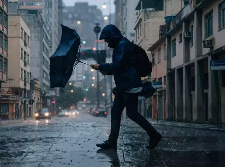 RS deve enfrentar novo período de chuvas intensas e vendavais a partir desta Quinta-feira 11 Esta quinta-feira (8) deve ser marcada por grande mudança nas condições climáticas em diferentes áreas do Rio Grande do Sul.