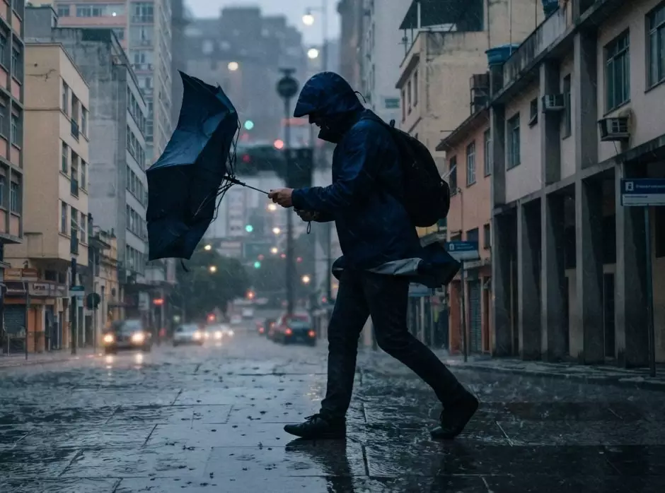 RS deve enfrentar novo período de chuvas intensas e vendavais a partir desta Quinta-feira 1 Esta quinta-feira (8) deve ser marcada por grande mudança nas condições climáticas em diferentes áreas do Rio Grande do Sul.