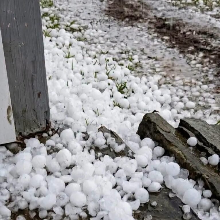 Granizo cai sem nenhum gota de Chuva em Santa Helena, no Oeste do Paraná