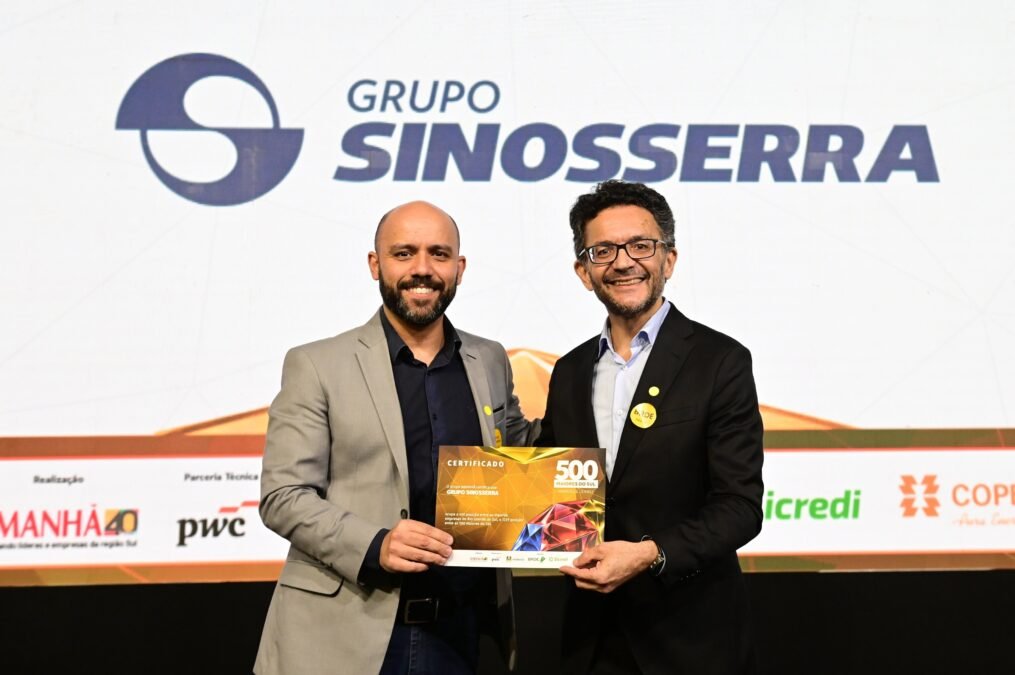 grupo sinosserra avanca posicoes entre as 500 maiores empresas do sul