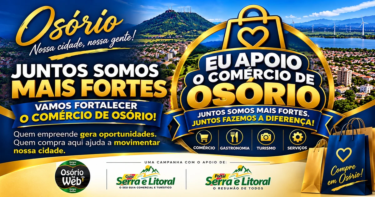 Juntos Somos Mais Fortes — Osório: campanha e selo