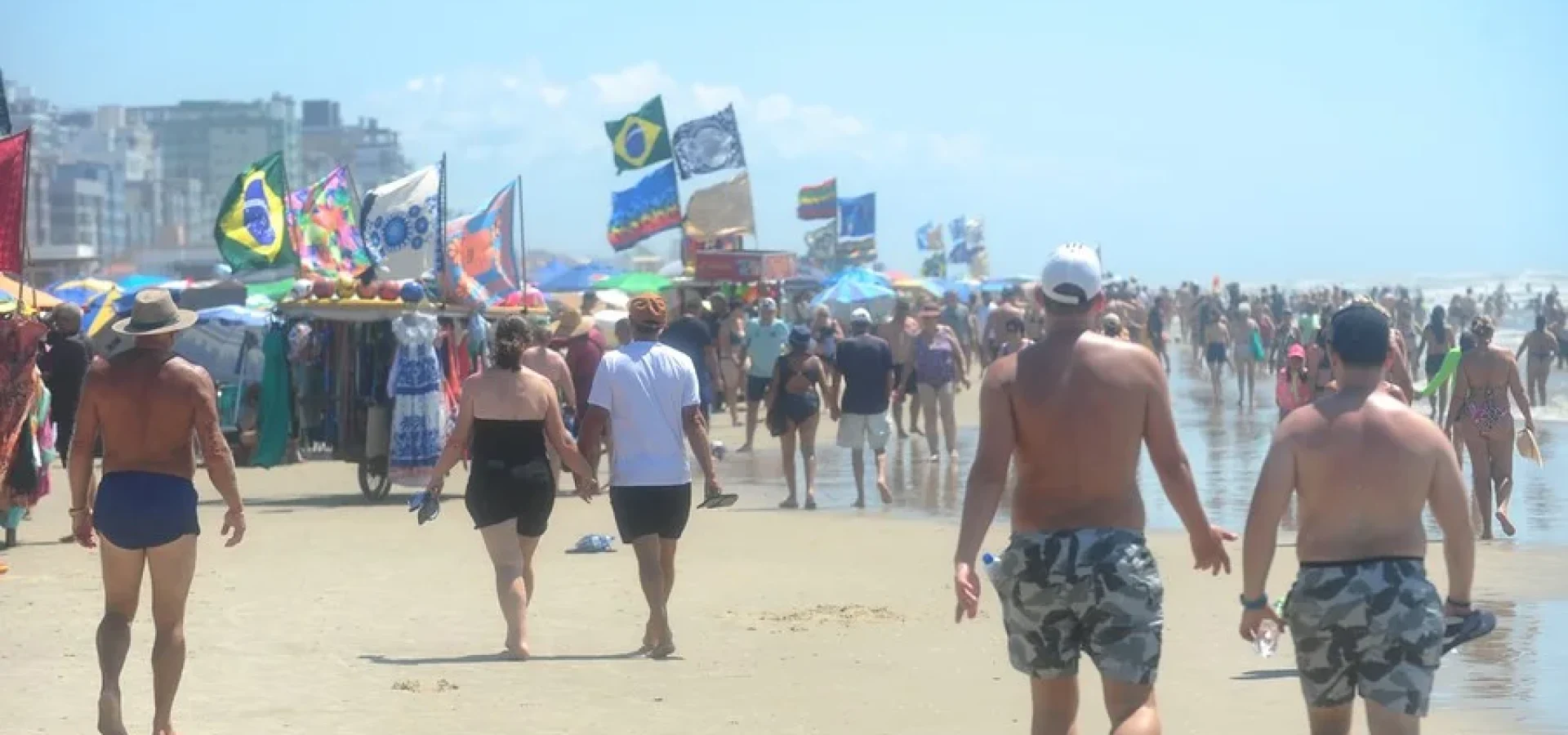 Litoral também terá marcas acima dos 30ºC.
Foto : Fabiano do Amaral