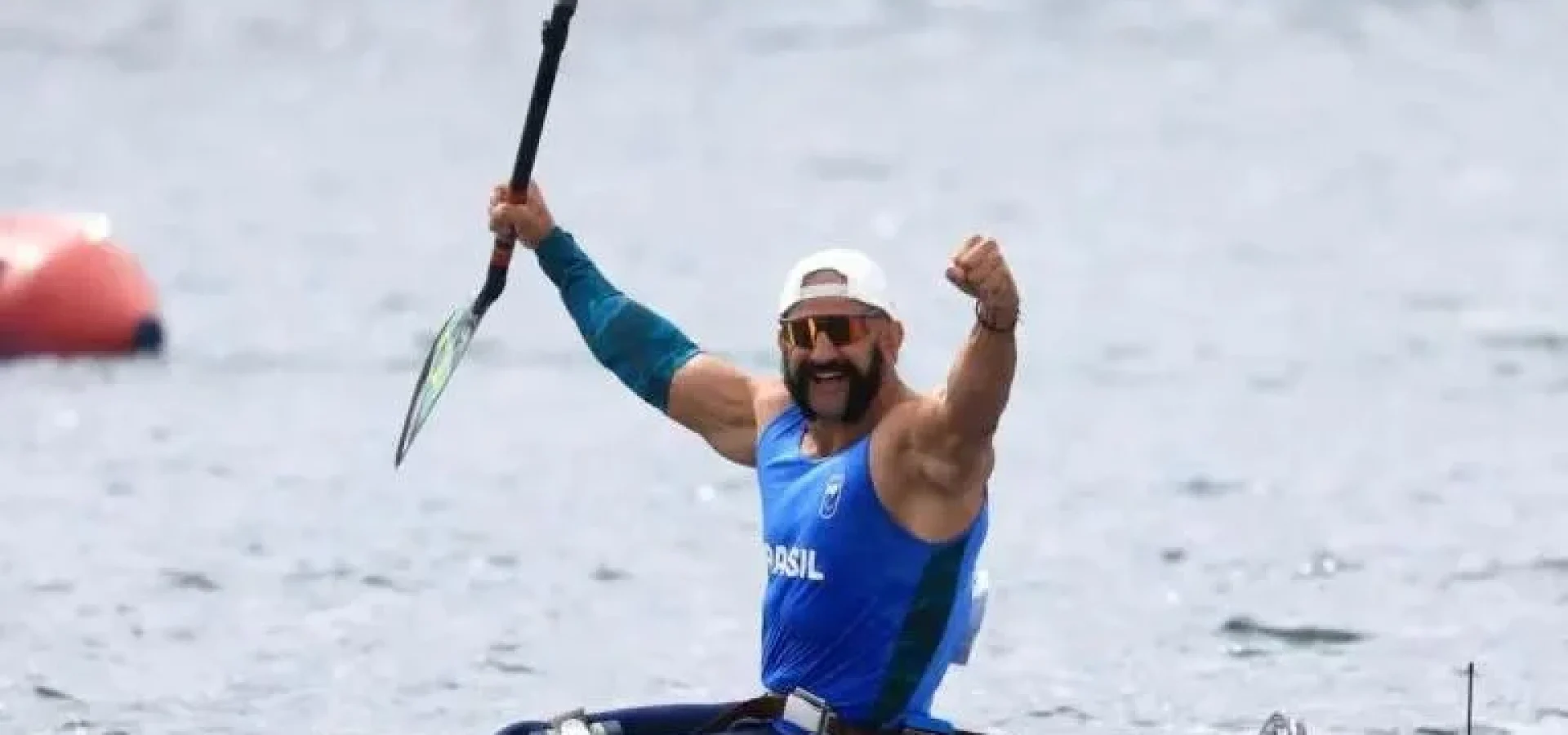 Fernando Rufino conseguiu medalha de ouro na canoa nos 200m VL2 (usa tronco e braços na remada) hoje. | Foto: Marcello Zambrana / CPB / CP