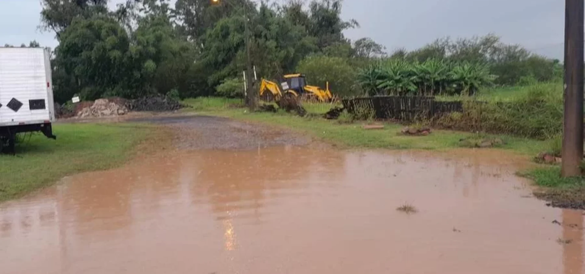 Chuva causou pontos de alagamentos em Nova Santa Rita | Foto: Prefeitura de Nova Santa Rita / Divulgação / CP