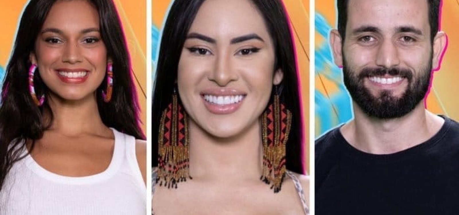 Alane, Isabelle e Matteus disputam o último paredão do "BBB 24".
Globo / Divulgação