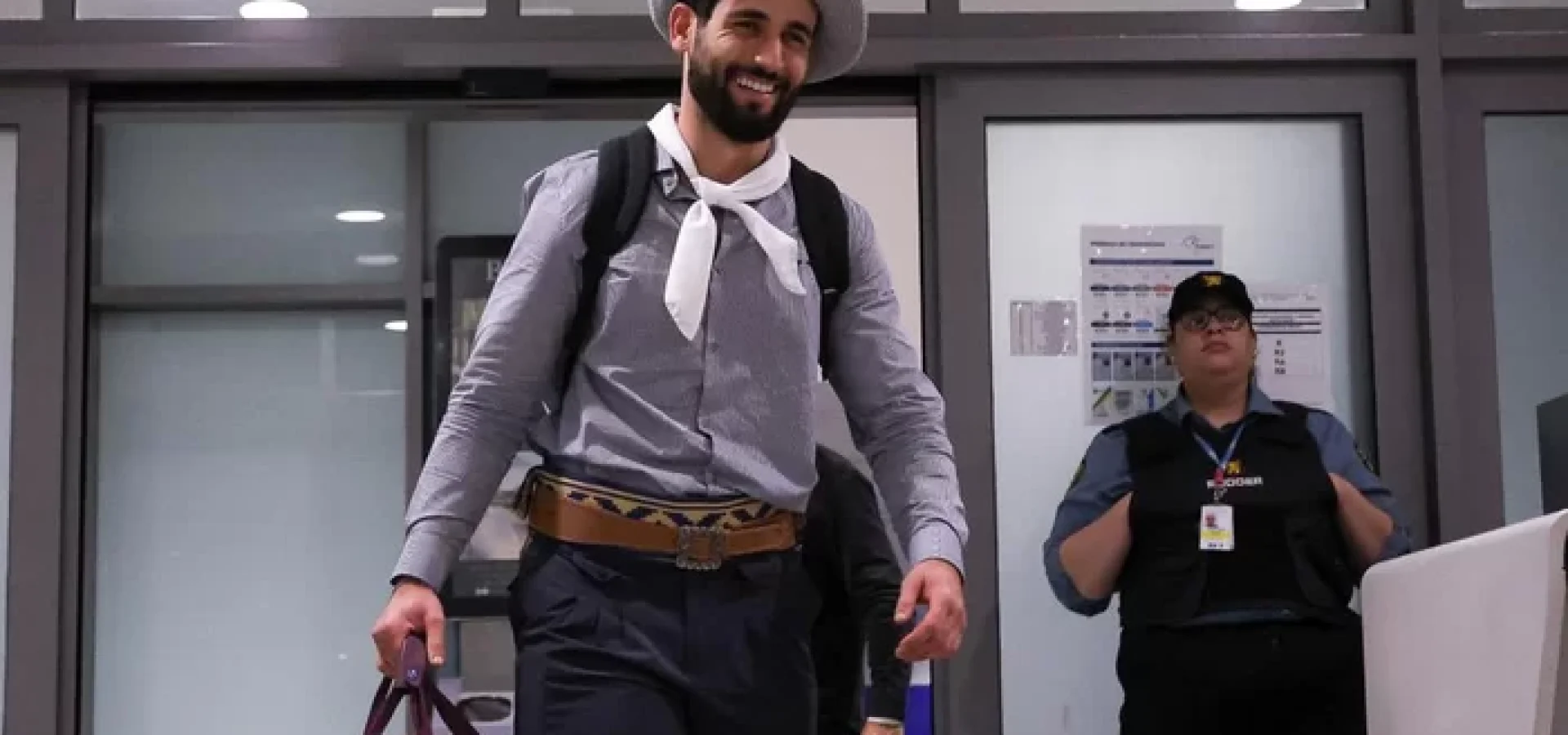 Matteus chegou em Porto Alegre na manhã deste sábado.
Maxi Franzoi / Especial