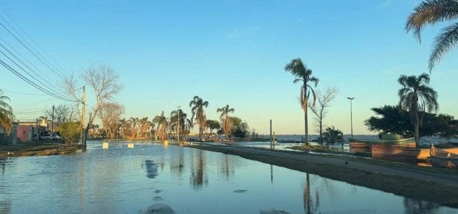 Área ribeirinha foi a mais atingida.
Isa Severo / RBS TV