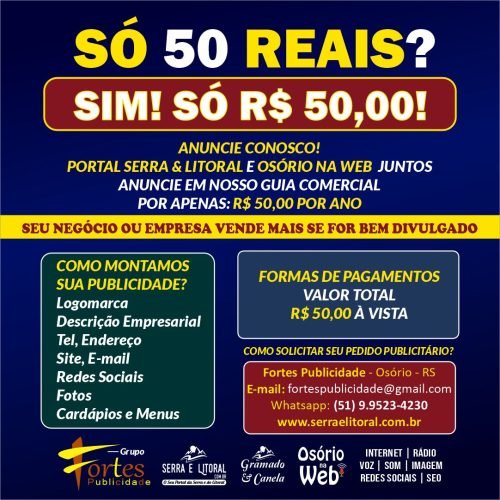 50 REAIS POR ANO 2