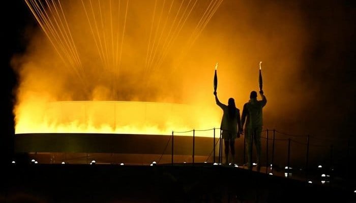 Pira olímpica será extinta no domingo.
MOHD RASFAN / AFP