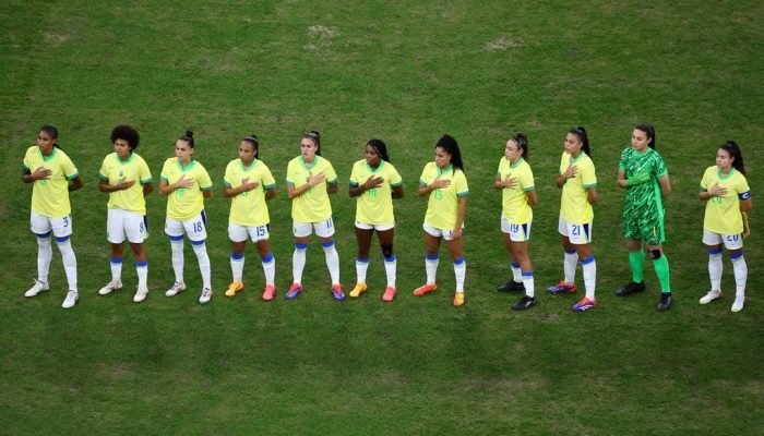 Brasil entrou em campo em Marselha.

Clement Mahoudeau / AFP